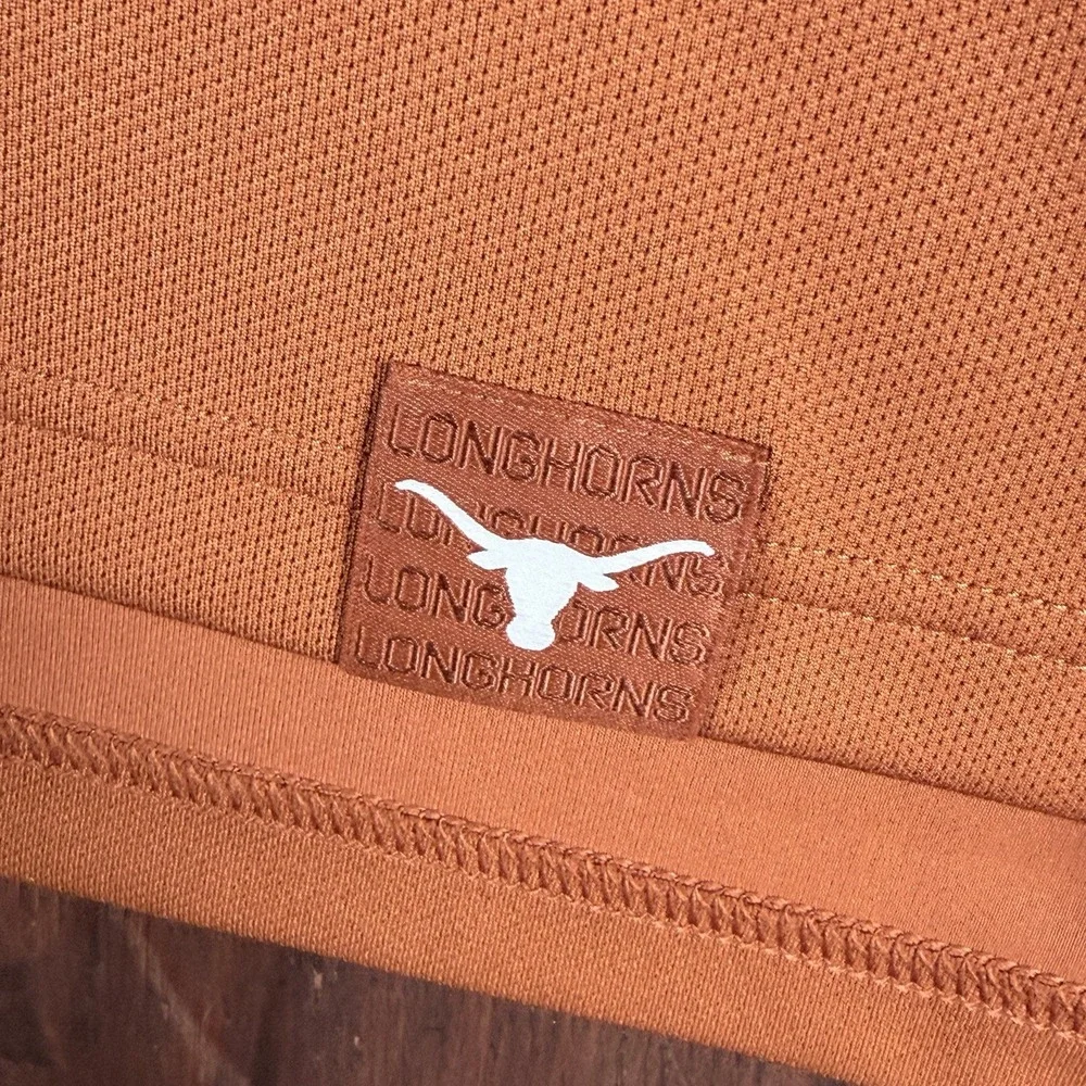 Texas Longhorns Nike Polo Shirt Burnt‎ Orange Football Dri-FIT Men's Medium NCAA